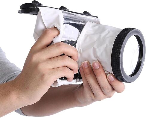 حقيبة غوص تحت الماء من زوبسك 20 متر لكاميرات DSLR، محكمة الغلق بالكامل، عالمية، تمنع دخول الماء والرمل (أسود) in Saudi Arabia