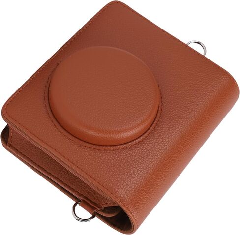 Drfeify Camera Bag, PU Leather Box/Cover with Adjustable Strap for MS300, Stylish and Protective Design for Photography Enthusiasts (Brown) in Saudi Arabia