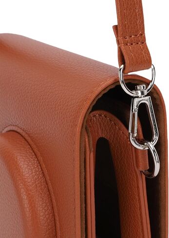 Drfeify Camera Bag, PU Leather Box/Cover with Adjustable Strap for MS300, Stylish and Protective Design for Photography Enthusiasts (Brown) in Saudi Arabia