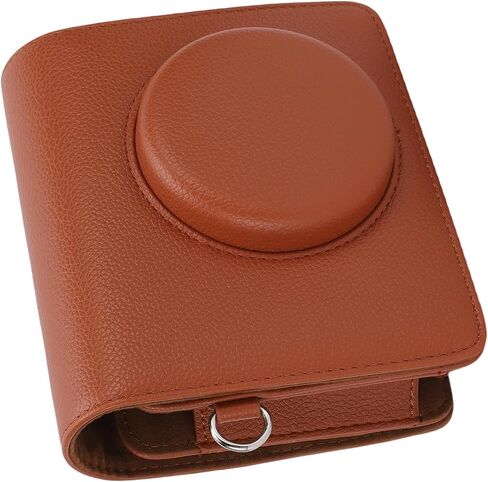 Drfeify Camera Bag, PU Leather Box/Cover with Adjustable Strap for MS300, Stylish and Protective Design for Photography Enthusiasts (Brown) in Saudi Arabia