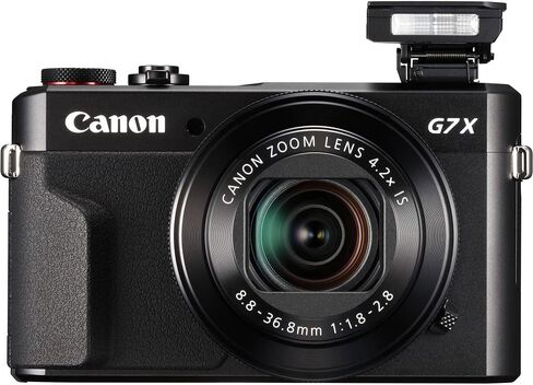 Canon PowerShot G7 X Mark II Digital Camera (Black) Bundle with SanDisk 64GB Memory Card, Full Size Tripod, High Speed Card Reader + Photo Kit for G7X Mark II (20 Items) (Renewed), compact in Saudi Arabia