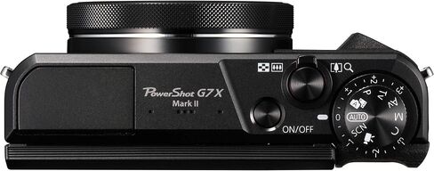 Canon PowerShot G7 X Mark II Digital Camera (Black) Bundle with SanDisk 64GB Memory Card, Full Size Tripod, High Speed Card Reader + Photo Kit for G7X Mark II (20 Items) (Renewed), compact in Saudi Arabia