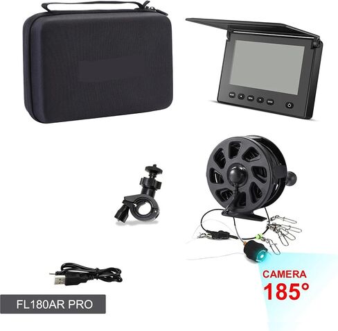 Underwater Fish Finder Fishing Camera Ice Fishing Night Vision Camera 4.3" LCD Monitor Sport Video Underwater in Kuwait