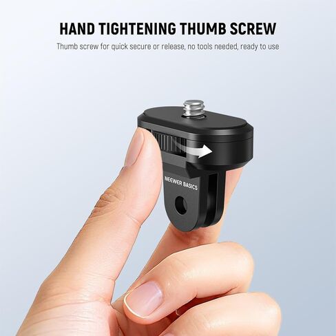 NEEWER 3 Pack Tripod Mount Adapter Kit Compatible with Insta360 DJI OSMO 360 Pocket 3 Action Camera for POV Video Recording, 1/4"-20 to 2 Prong Conversion Screw Parts Accessories, GP-92 in Saudi Arabia