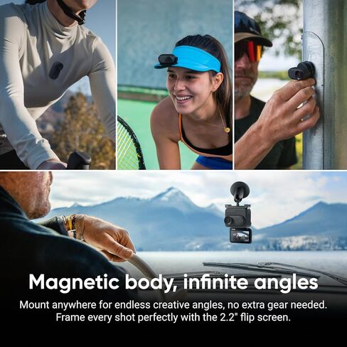 Insta360 GO 3S - كاميرا تسجيل فيديو صغيرة محمولة سعة 128 جيجابايت باللون الأسود بدقة 4K، نقاط نظر بدون استخدام اليدين، يمكن تركيبها في أي مكان، تثبيت، عمر بطارية يصل إلى 140 دقيقة، مقاومة للماء حتى عمق 10 أمتار، زاوية رؤية للحيوانات الأليفة (متجددة) in Kuwait