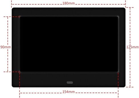 7 Inch Smart Digital Photo Frame, 800x480 LED Display, 720P Video & MP3 Playback, Remote Control, Auto Playback (2pcs White) in Saudi Arabia