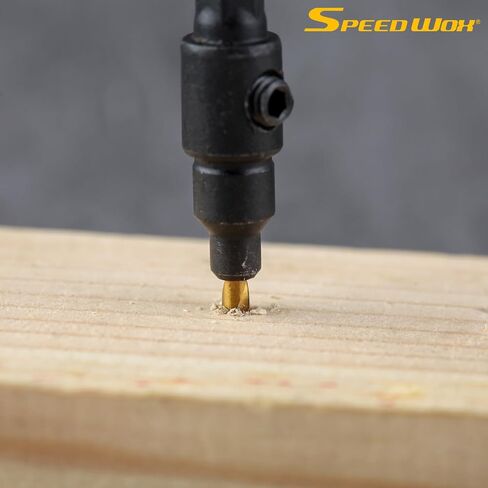 5Pcs Countersink Drill Bit Set for Wood Drill Bits for Holes Tapered Drill Bits Counter Sinker Drill Bit Set with Allen Wrench Pilot Screw Hole Set 82-Degree Chamfer Titanium Coated in Saudi Arabia