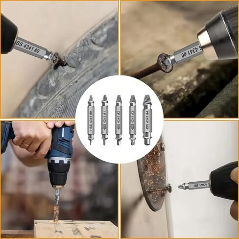 Screwdriver Set Damaged Screw Extractor Speed Drill Bit Extractor Drill Set Easily Take Out Screw Tools Broken Stripped in Saudi Arabia
