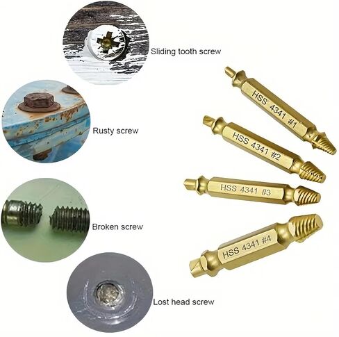 Screwdriver Set Damaged Screw Extractor Speed Drill Bit Extractor Drill Set Easily Take Out Screw Tools Broken Stripped in Saudi Arabia