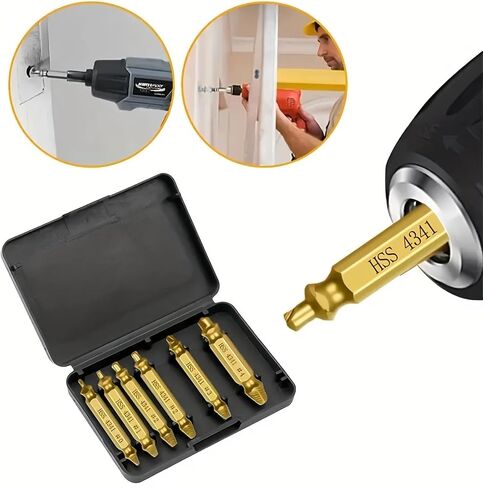 Screwdriver Set Damaged Screw Extractor Speed Drill Bit Extractor Drill Set Easily Take Out Screw Tools Broken Stripped in Saudi Arabia