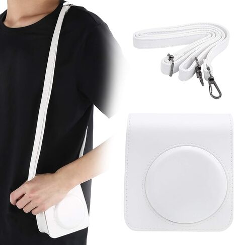 Brrnoo Camera Case, Camera Bag with Shoulder Strap PU Leather Small Bag for Instant in Saudi Arabia