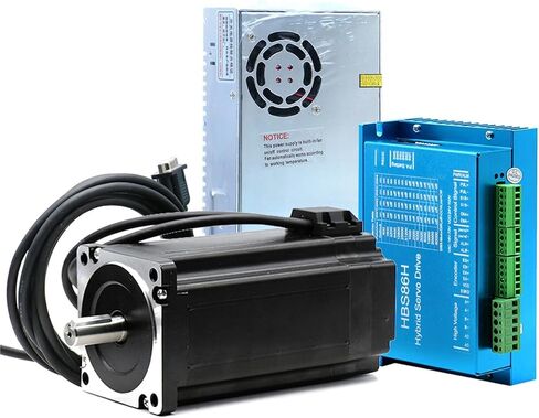 1 قطعة Nema34 86 مللي متر 4.5N 8.5N 12N مجموعة محرك متدرج بحلقة مغلقة + 400 واط 60 فولت PSU + HBS86H سائق سيرفو هجين + كابل التشفير (12 نانومتر) in Saudi Arabia