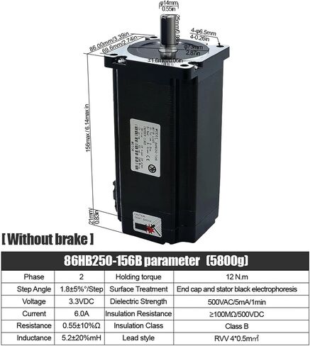 1 قطعة Nema34 86 مللي متر 4.5N 8.5N 12N مجموعة محرك متدرج بحلقة مغلقة + 400 واط 60 فولت PSU + HBS86H سائق سيرفو هجين + كابل التشفير (12 نانومتر) in Saudi Arabia