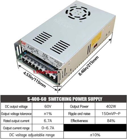 1 قطعة Nema34 86 مللي متر 4.5N 8.5N 12N مجموعة محرك متدرج بحلقة مغلقة + 400 واط 60 فولت PSU + HBS86H سائق سيرفو هجين + كابل التشفير (12 نانومتر) in Saudi Arabia