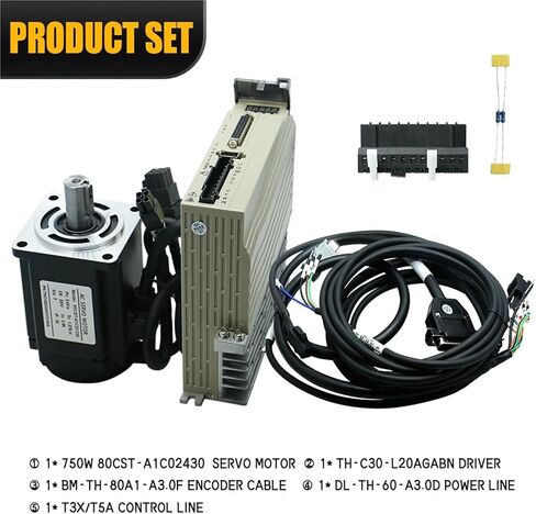 محرك سيرفو للمبيعات 400 وات 750 وات 60CST 80CST محرك سيرفو C30 17 بت التشفير المطلق AC220V 1.27 نيوتن متر 2.4 نيوتن متر لنقش التحكم العددي المحوسب (400 وات 1.27 نيوتن متر، بدون فرامل) in Saudi Arabia