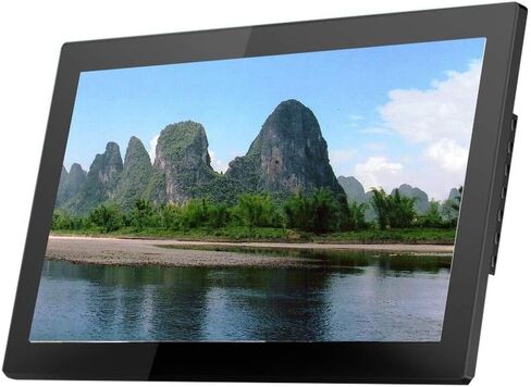 إطار صور رقمي مثبت على الحائط، شاشة LCD مقاس 15.6 بوصة إلى 32 بوصة، مشغل فيديو، دعم USB/SD، دقة HD، أسود (18.5 بوصة) in Saudi Arabia