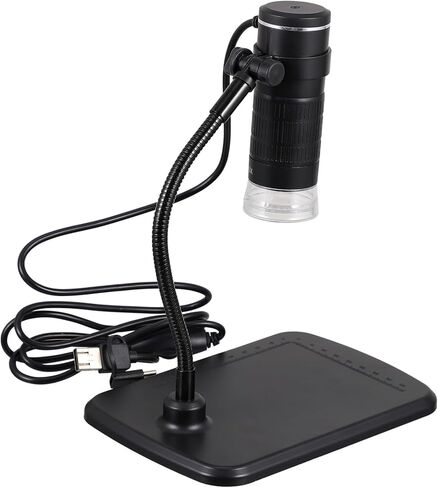 مجهر رقمي من MERRYHAPY مجهر إلكتروني عالي الدقة مع أضواء LED وصلة USB للطلاب والهواة الذين يستكشفون العالم المجهري in Kuwait