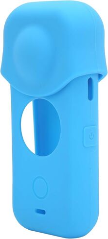 aqxreight Small Panoramic Camera Silicone Protective Case with Lens Cover for ONE X2 Blue (Blue) in Saudi Arabia