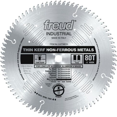Freud LU77M008: 8" x 60T Medium Stock Aluminum Blade in Saudi Arabia