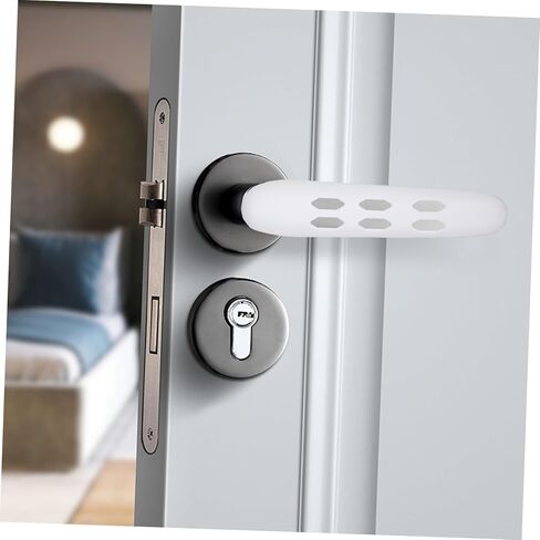 Angoily Safety Door Knob Covers Silicone Door Handle Gloves Shape Protector Comfortable Static in Saudi Arabia