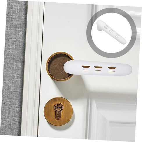 Angoily Safety Door Knob Covers Silicone Door Handle Gloves Shape Protector Comfortable Static in Saudi Arabia