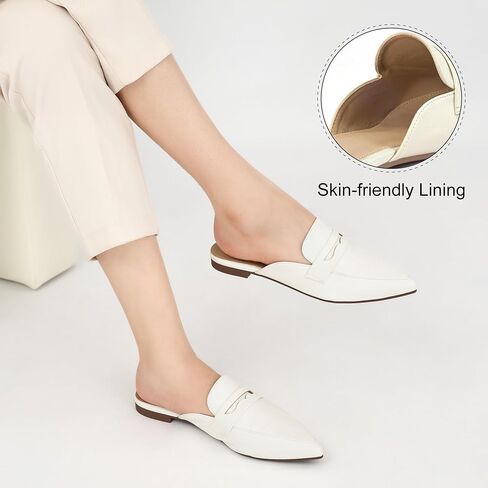 Alicegana Women's Pointed Toe Mules - Comfort Dressy Business Casual Shoes in Saudi Arabia
