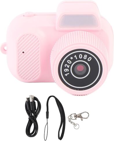 Mini Digital Camera, 1080P HD Video Camera with 0.96in Color Screen, 128GB Memory Card, Pocket Video Recorder for Daily Life Travel Recording (Roseate) in Kuwait