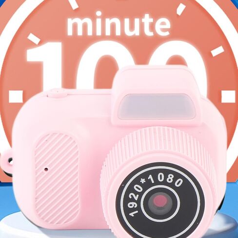 Mini Digital Camera, 1080P HD Video Camera with 0.96in Color Screen, 128GB Memory Card, Pocket Video Recorder for Daily Life Travel Recording (Roseate) in Kuwait