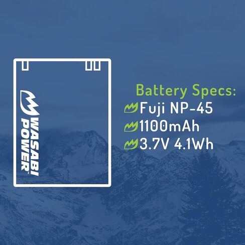Wasabi Power Battery for Fujifilm NP-45, NP-45A, NP-45B, NP-45S and Fuji FinePix Camera Models in Saudi Arabia