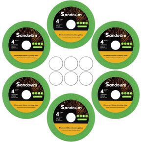 Glass Cutting Disc for 4-1/2" Angle Grinder, 4 Pack Ultra-Thin Diamond Tile Cutting Disc for Glass/Jade/Crystal/Tile/Wine Bottle/Ceramic, 7/8" Arbor in Saudi Arabia