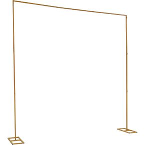 9.8ft x 9.8ft Mustard Yellow Wedding Arch Stand with 20mm Square Iron Tube, Adjustable Height, Free Standing with Butterfly Screws for Weddings, Parties, Anniversary Background Decoration in Saudi Arabia