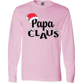 تي شيرت رجالي بأكمام طويلة من Inktastic Papa Claus Christmas Family in Kuwait