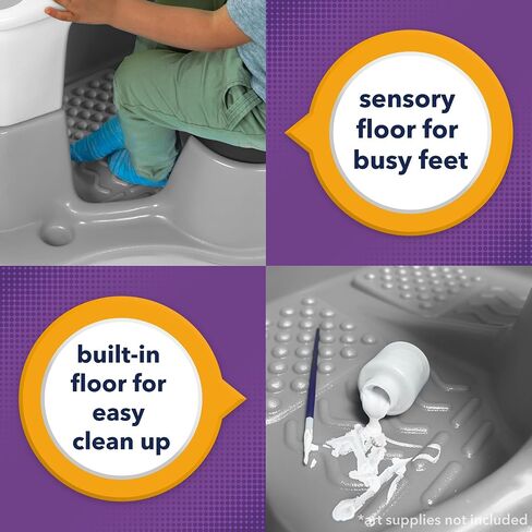 مجموعة طاولة وكرسي مكتب فني إبداعي للأطفال من Simplay3 مع كرسي مكتب مرفق، وأرضية كاملة وتخزين فني in Kuwait