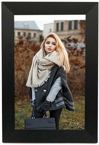 10.1-Inch Digital Photo Frame, Touch Screen HD Display, 1280x800 Resolution, 16GB Storage, Share Photos via App/Email/Cloud, Auto-Rotate, Detachable Stand in Saudi Arabia