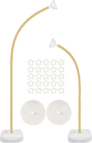 Balloon Arch Stand,Gold Arch Backdrop Holder with Base - Heavy Duty Floor Holder Party Decorations for Wedding Reception Ceremony Store Opening Baby Shower Holiday in Saudi Arabia