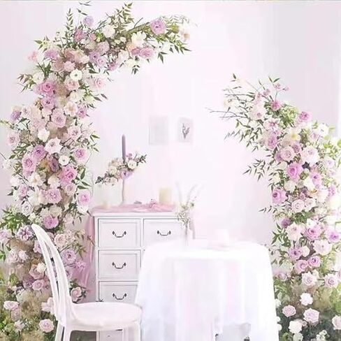 Elegant Metal Arch Backdrop Stand - 1.8m x 2.1m Wedding Frame for Parties, Birthdays & Events - Durable, Stylish Decoration for Stunning Celebrations in Saudi Arabia