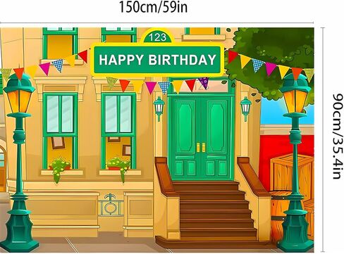 Photography Background Crayon Stationery 1st Birthday Backdrop Street House Baby Shower Background Decoration, Banner Vinyl 5x3 feet in Saudi Arabia