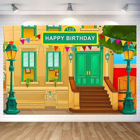 Photography Background Crayon Stationery 1st Birthday Backdrop Street House Baby Shower Background Decoration, Banner Vinyl 5x3 feet in Saudi Arabia