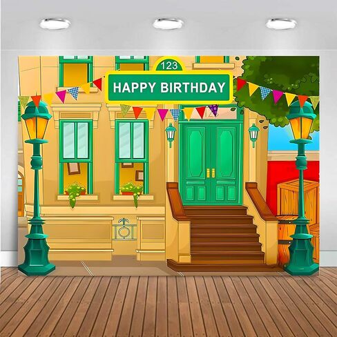Photography Background Crayon Stationery 1st Birthday Backdrop Street House Baby Shower Background Decoration, Banner Vinyl 5x3 feet in Saudi Arabia