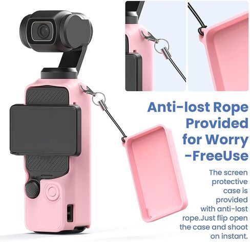Silicone Protective Cover for Pocket 3 Camera Lens and Screen Shockproof Easy Installation Multiple Color in Saudi Arabia