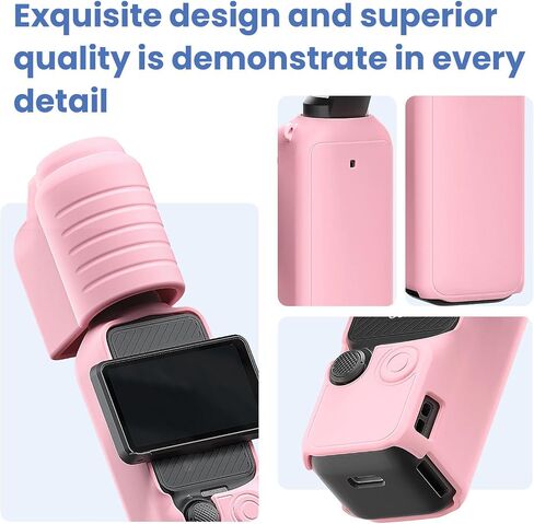 Silicone Protective Cover for Pocket 3 Camera Lens and Screen Shockproof Easy Installation Multiple Color in Saudi Arabia