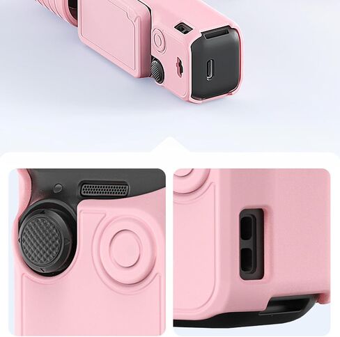 Silicone Protective Cover for Pocket 3 Camera Lens and Screen Shockproof Easy Installation Multiple Color in Saudi Arabia