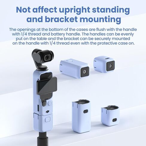 Silicone Protective Cover for Pocket 3 Camera Lens and Screen Shockproof Easy Installation Multiple Color in Saudi Arabia