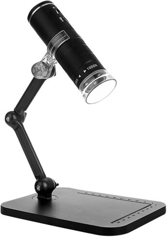 Microscope Accessories Kit Digital Microscope Handheld HD Camera 50-1000x Magnification with Stand Microscope Slides in Saudi Arabia