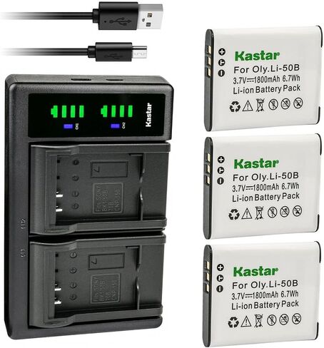 Kastar 2-Pack Battery and LTD2 USB Charger Compatible with Kodak PixPro FZ151, PixPro FZ152, Pixpro FZ201,Pixpro SL10 Smart Lens,Pixpro SL25 Smart Lens,Pixpro SPZ1 in Saudi Arabia
