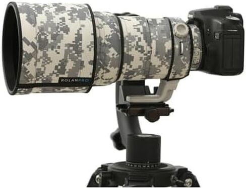 Rolanpro Camouflage Lens Cover for Canon EF 200mm F/2 L IS USM Rain Coat Lens Protection Sleeve Case-#4 All-terrain Camo Waterproof in Saudi Arabia