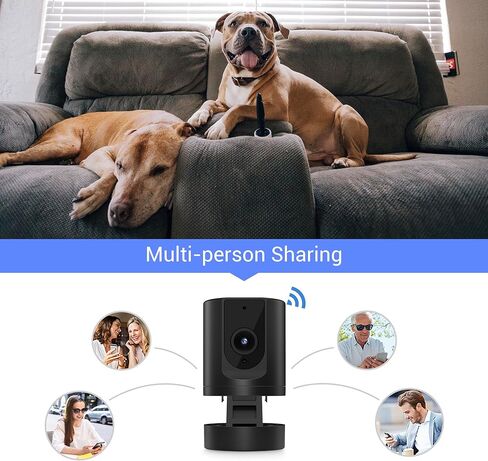 كاميرا BoyKeep 2.4G/5G صغيرة Wi-Fi مع تطبيق الهاتف، 1080P، كشف الحركة، صوت ثنائي الاتجاه، رؤية ليلية، تخزين سحابي وبطاقة الذاكرة، K11، قطعة واحدة in Kuwait