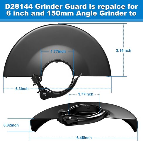 Angle Grinder 397661-01 6.45" Grinder Dust Shroud 4-1/2 Grinder Blades Wheel Disc Metal, Adjustable Protective Cover Shield Fits for Dewalt Milwaukee Makita Metabo Bosch RYOBI Grinder Guard in Saudi Arabia