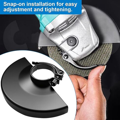 Angle Grinder 397661-01 6.45" Grinder Dust Shroud 4-1/2 Grinder Blades Wheel Disc Metal, Adjustable Protective Cover Shield Fits for Dewalt Milwaukee Makita Metabo Bosch RYOBI Grinder Guard in Saudi Arabia