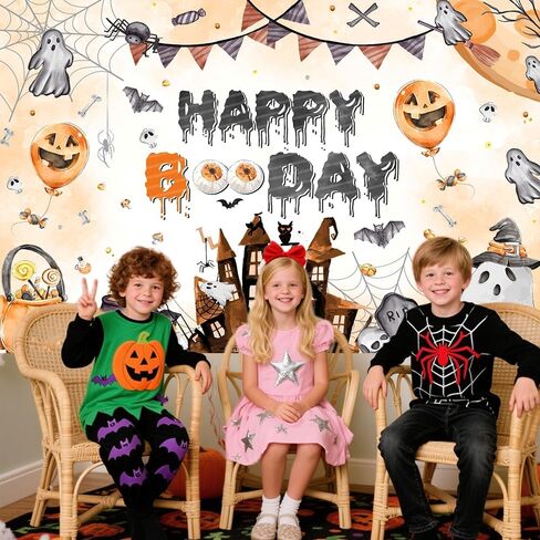 عيد الهالوين سعيد Booday خلفية للفتيات الوردي بوو عيد ميلاد التصوير الفوتوغرافي خلفية اليقطين الخفافيش شبح أحمر الخدود الوردي زينة حفلة الهالوين راية صور تبادل لاطلاق النار الدعائم 70.8 × 43.3 بوصة in Saudi Arabia